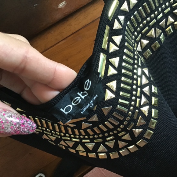 BEBE exotic black dress - Picture 6 of 6